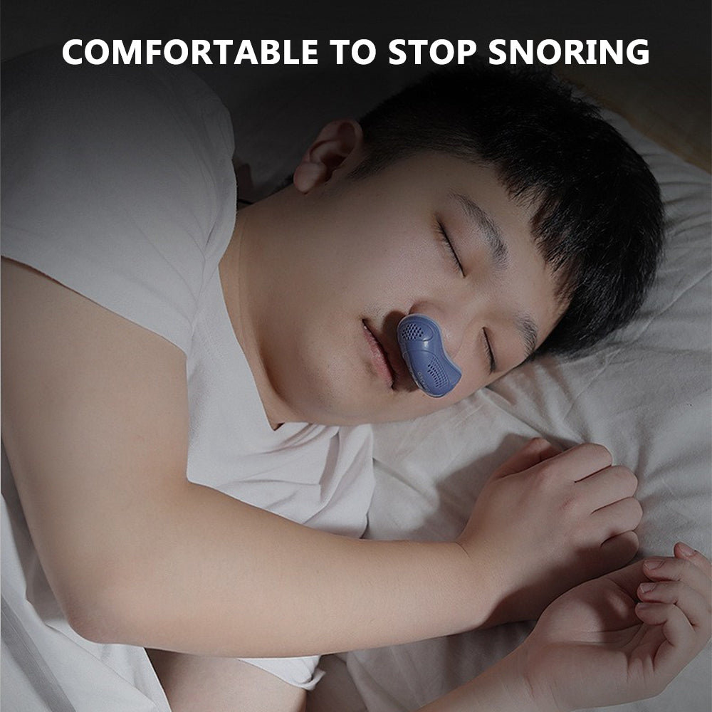 Anti Snoring Devices, 2 in 1 Anti-Snoring Relieve Snore Nose Vent Plug, Micro Electric CPAP Noise Stop Snoring Devices Work for Men Women